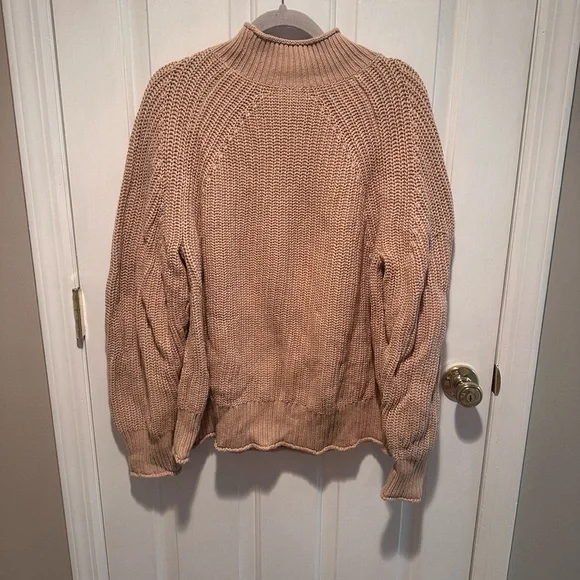 JCrew Relaxed Rollneck Sweater Light Brown - Size XL - Picture 7 of 7